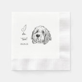 Goldendoodle Dog gepersonaliseerd doe ik ook Servet (Voorkant)