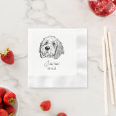Goldendoodle Dog gepersonaliseerd Ik doe ook serve Servet (Insitu)