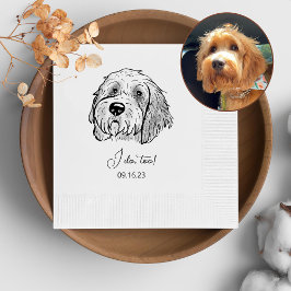 Goldendoodle Dog gepersonaliseerd Ik doe ook serve Servet
