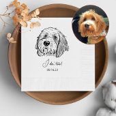 Goldendoodle Dog gepersonaliseerd Ik doe ook serve Servet