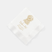 Goldendoodle Dog Gepersonaliseerde Drinken op Mij Servet (Hoek)