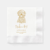 Goldendoodle Dog Gepersonaliseerde Drinken op Mij Servet (Voorkant)