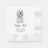 Goldendoodle Dog Gepersonaliseerde Drinken op Mij Servet (Voorkant)