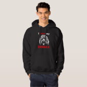 Goldendoodle Dog I Love My Doodle Hoodie (Voorkant volledig)