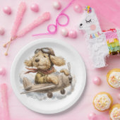 Goldendoodle Dog Pilot Airplane Papieren Bordje (Feest)