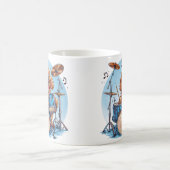 Goldendoodle Dog Playing Drums Koffiemok (Center)