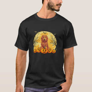 Goldendoodle Dog Pumpkins Halloween Kostuum Mannen T-shirt