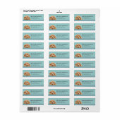 Goldendoodle Dog Return Address Labels (Full Sheet)
