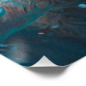 Goldendoodle dog swimming in water 008 perfect poster (Hoek)