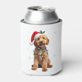 Goldendoodle Dog Tree Christmas Sweater Xmas Pet D Blikjeskoeler (Blikje Voorkant)