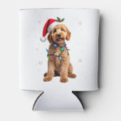 Goldendoodle Dog Tree Christmas Sweater Xmas Pet D Blikjeskoeler (Voorkant)