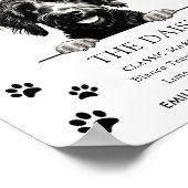 Goldendoodle Dog Trouwhandtekening Drink Teken Poster (Hoek)