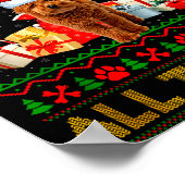 Goldendoodle Dog Ugly Christmas Sweaters Pet Dog L Poster (Hoek)