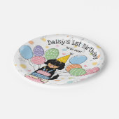 Goldendoodle Dog Verjaardagsfeestje Papieren Borde Bordje (Gekanteld)