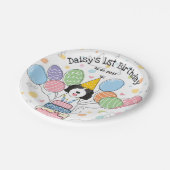 Goldendoodle Dog Verjaardagsfeestje Papieren Borde Bordje (Gekanteld)