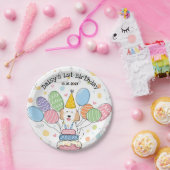 Goldendoodle Dog Verjaardagsfeestje Papieren Borde Papieren Bordje (Feest)