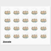 Goldendoodle Dogs Gevist Ronde Sticker (Vel)