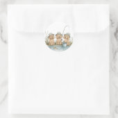 Goldendoodle Dogs Gevist Ronde Sticker (Tas)