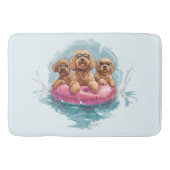 Goldendoodle Dogs Summer Pineapple Pool Float Badmat (Voorkant)