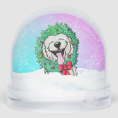 Goldendoodle DoodleMoji  Sneeuwbol (Achterkant)