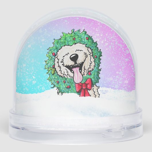 Goldendoodle DoodleMoji  Sneeuwbol (Achterkant)
