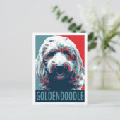 GOLDENDOODLE door Hope Dogs Briefkaart (Staand voorkant)