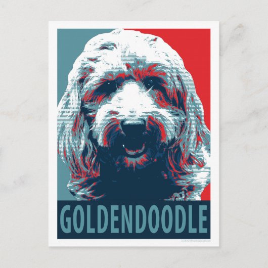 GOLDENDOODLE door Hope Dogs Briefkaart (Voorkant)