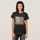 GOLDENDOODLE Drink Koffiekunst T-shirt (Voorkant volledig)