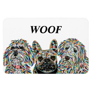 Goldendoodle, Franse Bulldog, Bernedoodle Magneet