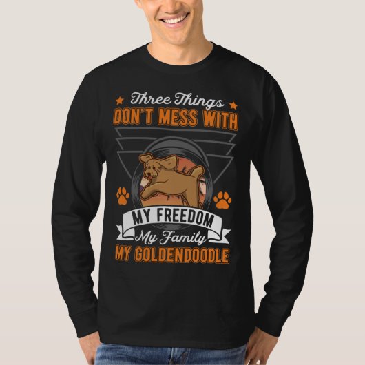 Goldendoodle Freedom Family Goldendoodle T-shirt (Voorkant)