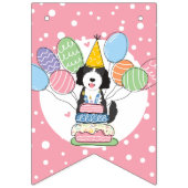 Goldendoodle Gelukkig Verjaardagsfeest Bunting Vla Vlaggetjes (Eerste vlag)