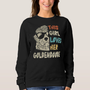 Goldendoodle Girl Cool Retro voor hond Mam Trui