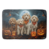 Goldendoodle Halloween Spooky Badmat (Voorkant)