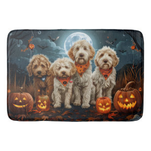 Goldendoodle Halloween Spooky Badmat
