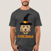 Goldendoodle Halloween Spooky Golden Doodle Dog T-shirt (Voorkant)
