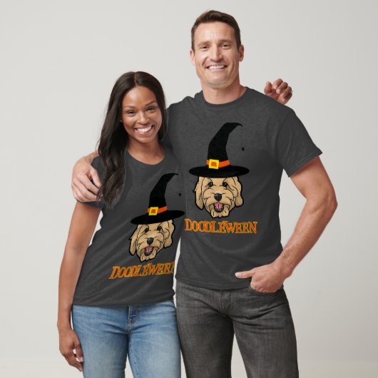 Goldendoodle Halloween Spooky Golden Doodle Dog T-shirt (Unisex)