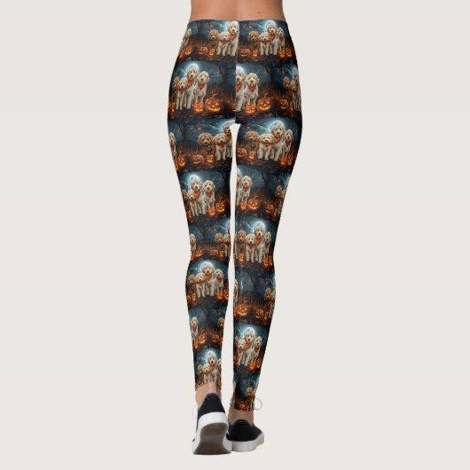 Goldendoodle Halloween Spooky Leggings (Achterkant)