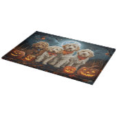 Goldendoodle Halloween Spooky Snijplank (Hoek)