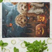 Goldendoodle Halloween Spooky Theedoek (Gevouwen)