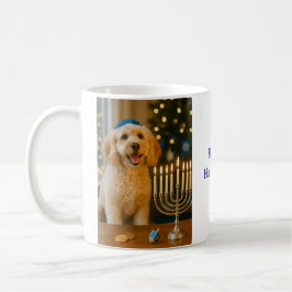 Goldendoodle Hanukkah Christmaskah Koffiemok