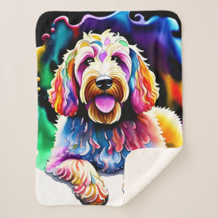 Goldendoodle Happy Dog Collectie Sherpa Deken