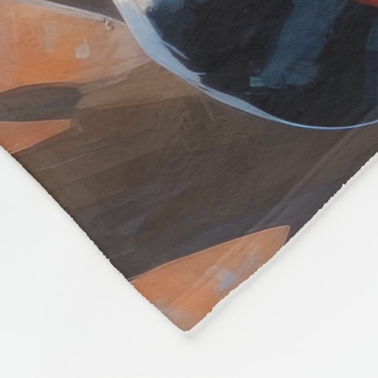 Goldendoodle Hardlopen in de sneeuw met kerst Pet Fleece Deken (Hoek)