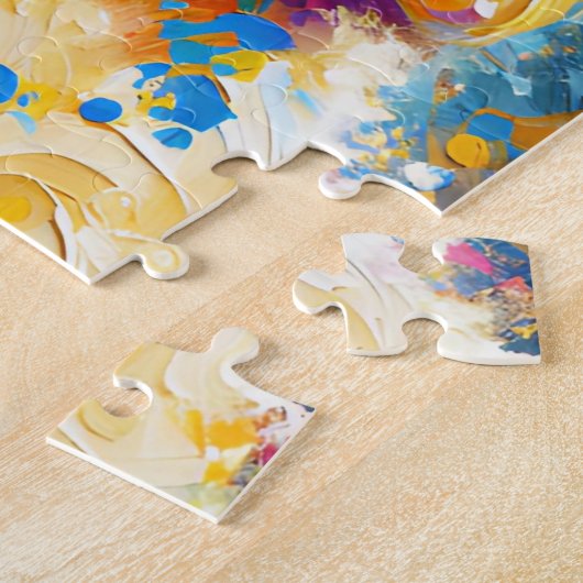 Goldendoodle Hond Acryl Print | Kleurrijk Legpuzzel (Zijkant)