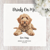 Goldendoodle Hond bruiloft servetten