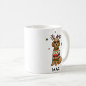 Goldendoodle Hond Feestelijke Kerstmis Koffiemok (Voorkant rechts)