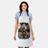 Goldendoodle Hond Halloween Schort (Gedragen)