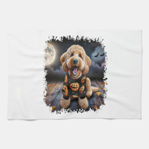 Goldendoodle Hond Halloween Theedoek