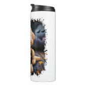 Goldendoodle Hond Halloween Thermosbeker (Geroteerd rechts)