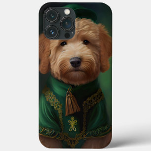 Goldendoodle hond in St. Patrick's Day jurk Case-Mate iPhone Case