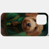 Goldendoodle hond in St. Patrick's Day jurk Case-Mate iPhone Case (Achterkant (horizontaal))